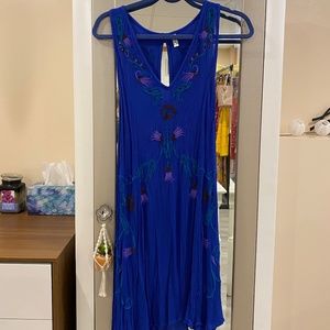 Blue Boho Dress
